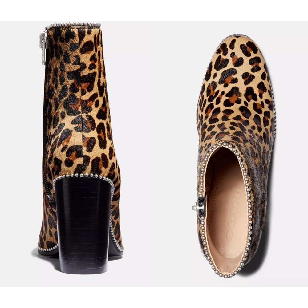 COACH DREA BOOTIE CHEETAH G4285 GREAT CONDITION SZ 7 - Picture 8 of 9